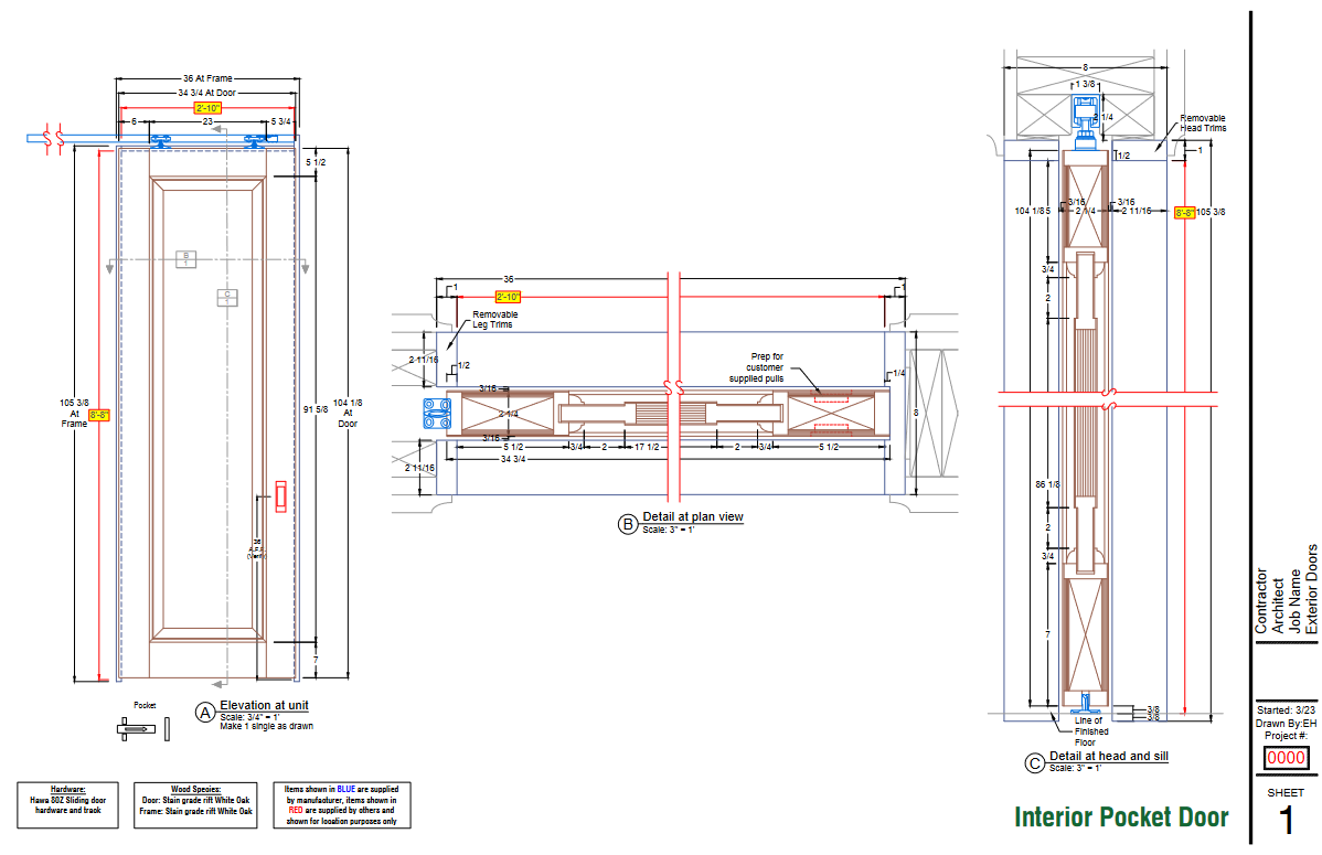Interior Pocket Door
